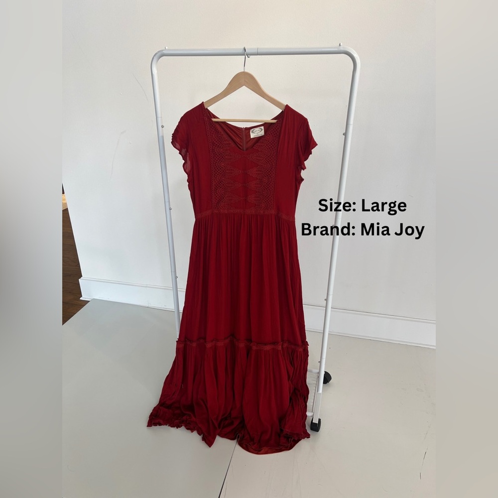 Women’s red dress